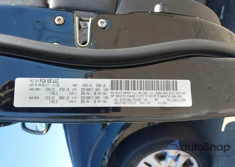 2018 Dodge Journey Se z USA, uszkodzony, nr VIN 3C4PDCAB4JT531467